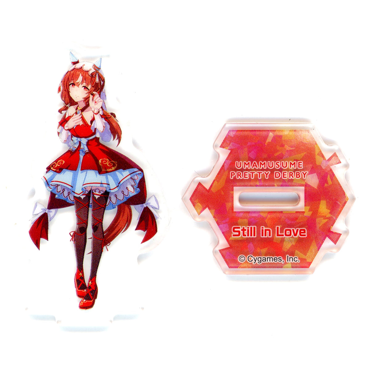 Still in Love Full Body Uma Musume Pretty Derby Original Mini Acrylic Stand Meiji Pistachio Chocolate FamilyMart Limited Included Item [USED]