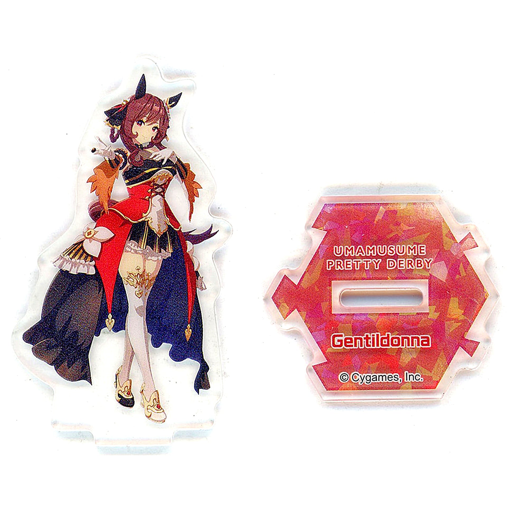 Gentildonna Uma Musume Pretty Derby Meiji Almond Chocolate Fragrant Cocoa With Original Mini Acrylic Stand Included FamilyMart Limited Bundled Item [USED]