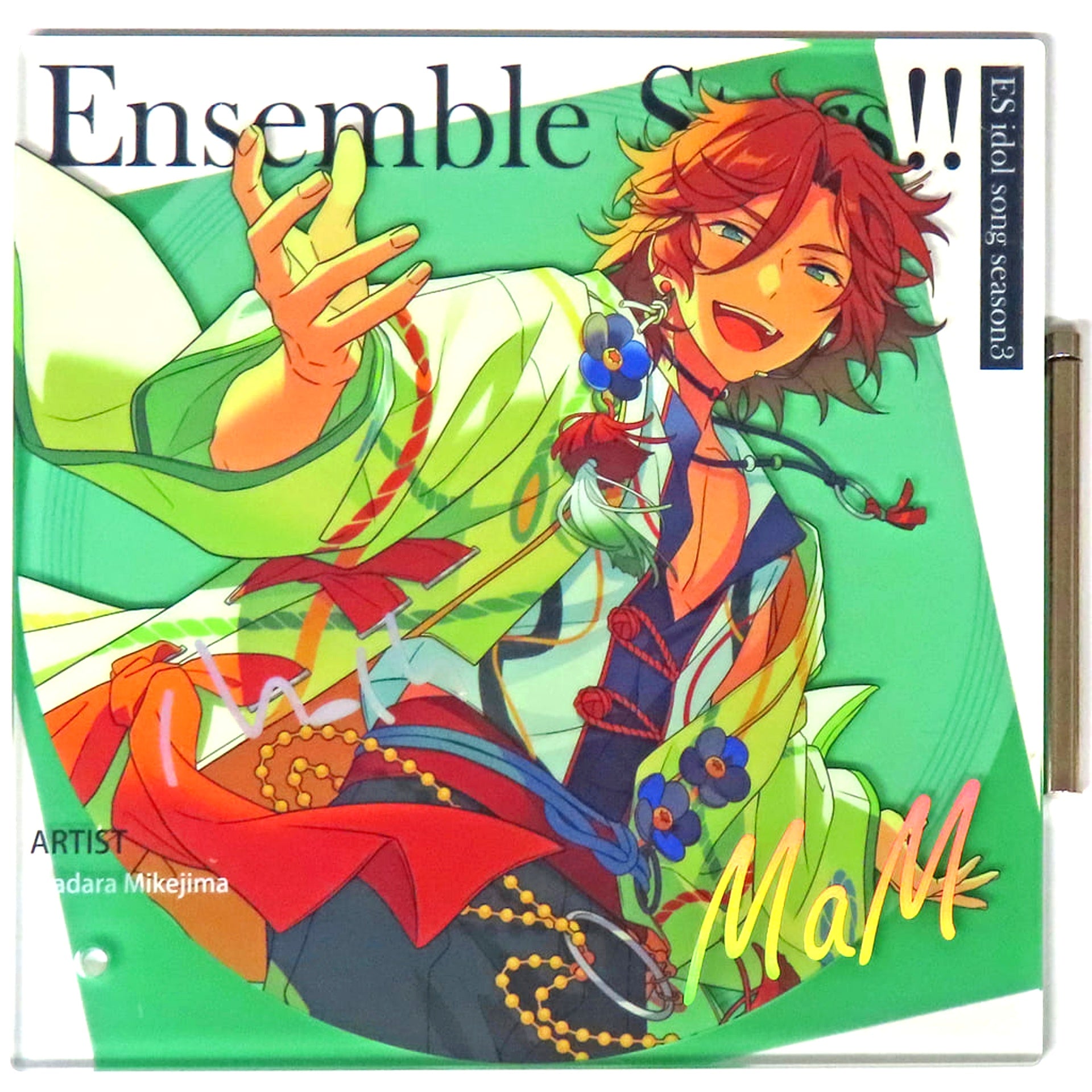 Madara Mikejima Ensemble Stars!! Acrylic Stand Jacket Design CD ES Idol Song Season 3 MaM China Bonus [USED]