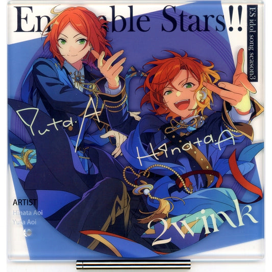 2wink Ensemble Stars!! Jacket Design Acrylic Stand CD ES Idol Song season3 China Limited Purchase Bonus [USED]