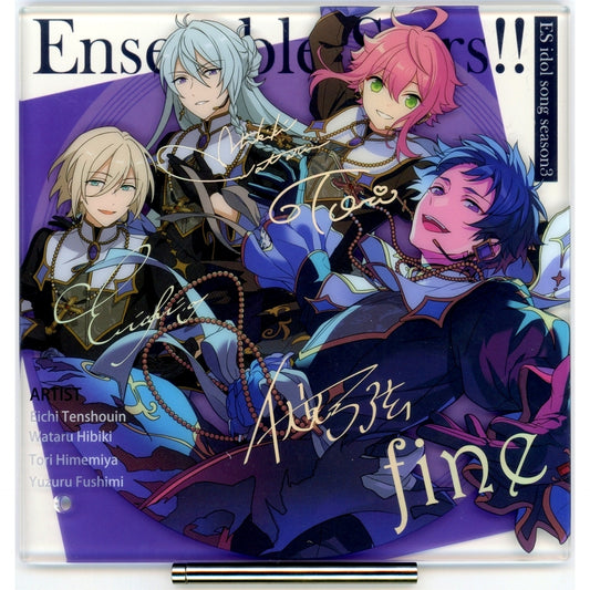 fine Ensemble Stars!! Jacket Design Acrylic Stand CD ES Idol Song season3 China Limited Purchase Bonus [USED]