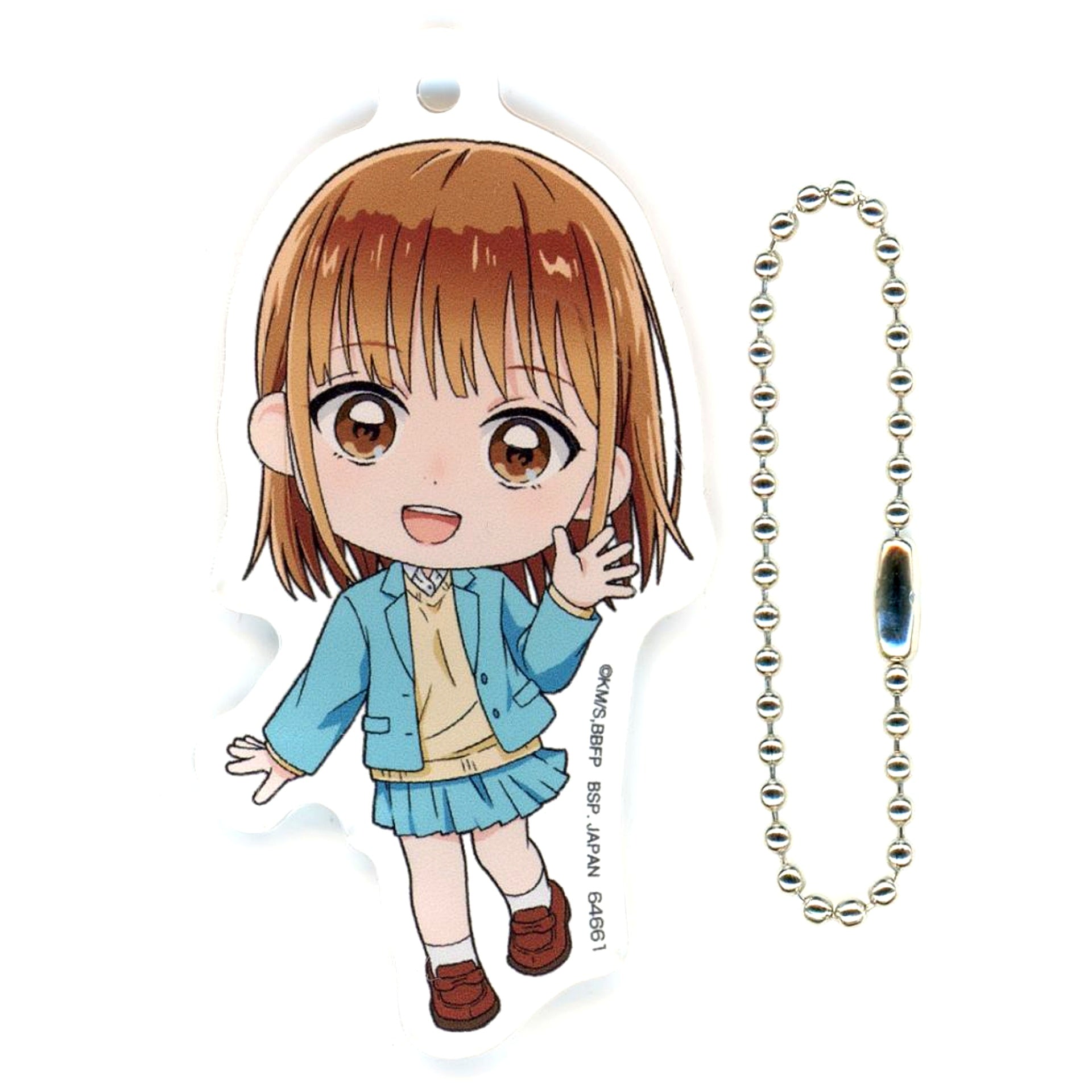 Chinatsu Kano Uniform Blue Box Kyun Chara Acrylic Charm Kyun Chara Illustrations Ichiban Kuji Prize G [USED]