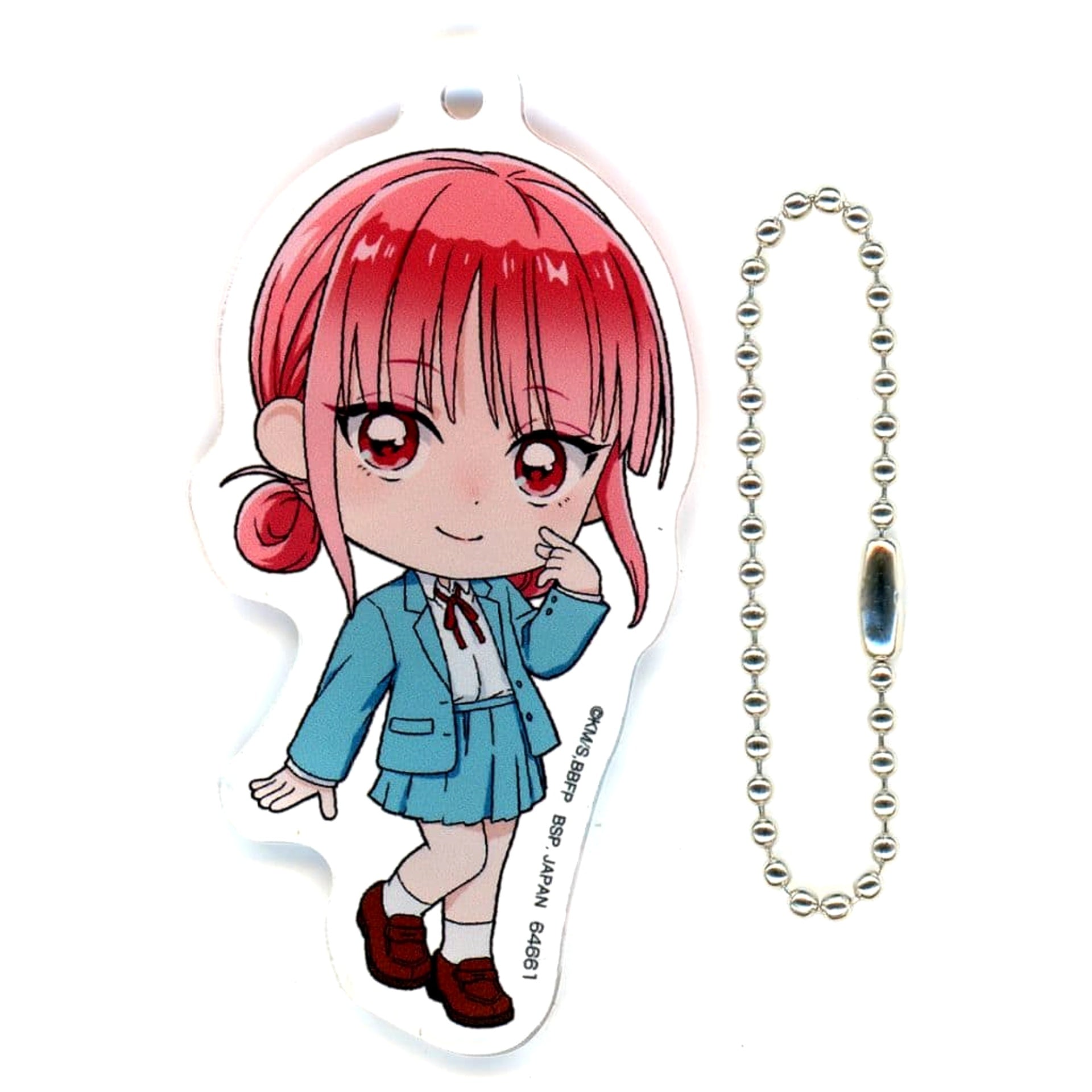 Blue Box Hina Chono Uniform Ichiban Kuji Kyunchara Acrylic Charm Kyunchara Illustrations Prize G Charm [USED]