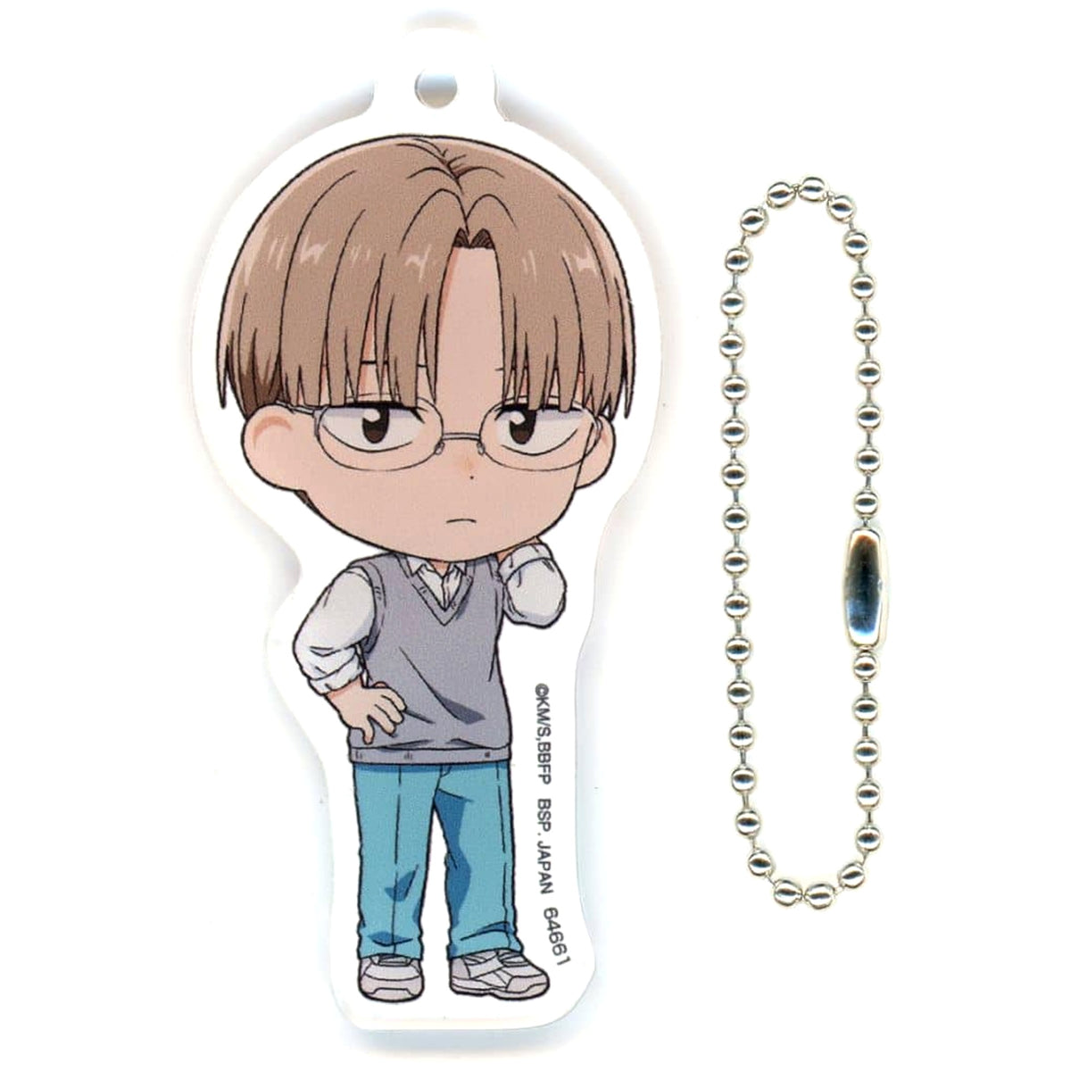 Blue Box Kyo Kasahara Uniform Ichiban Kuji Kyunchara Acrylic Charm Kyunchara Illustrations Prize G [USED]