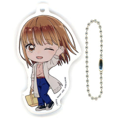 Blue Box Chinatsu Kano Plain Clothes Ichiban Kuji Kyunchara Acrylic Charm Kyunchara Illustrations Prize G Charm [USED]