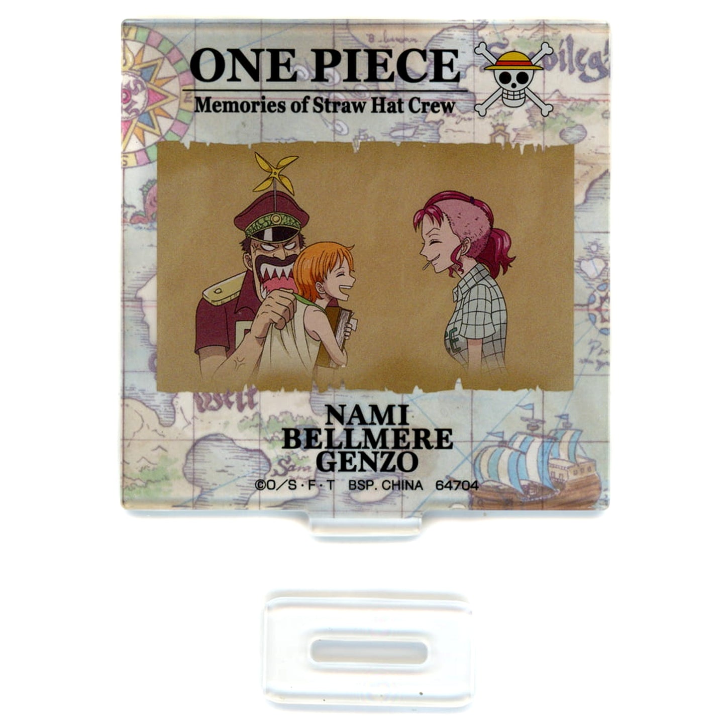 One Piece Nami & Bell-mere & Genzo Acrylic Stand Ichiban Kuji One Piece ROAD TO DAWN Path to Adventure Prize G Acrylic Stands [USED]