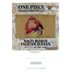 One Piece Ichiban Kuji Road to Dawn The Path to Adventure Prize G Acrylic Stand Nico Robin & Jaguar D. Saul Acrylic Stands [USED]