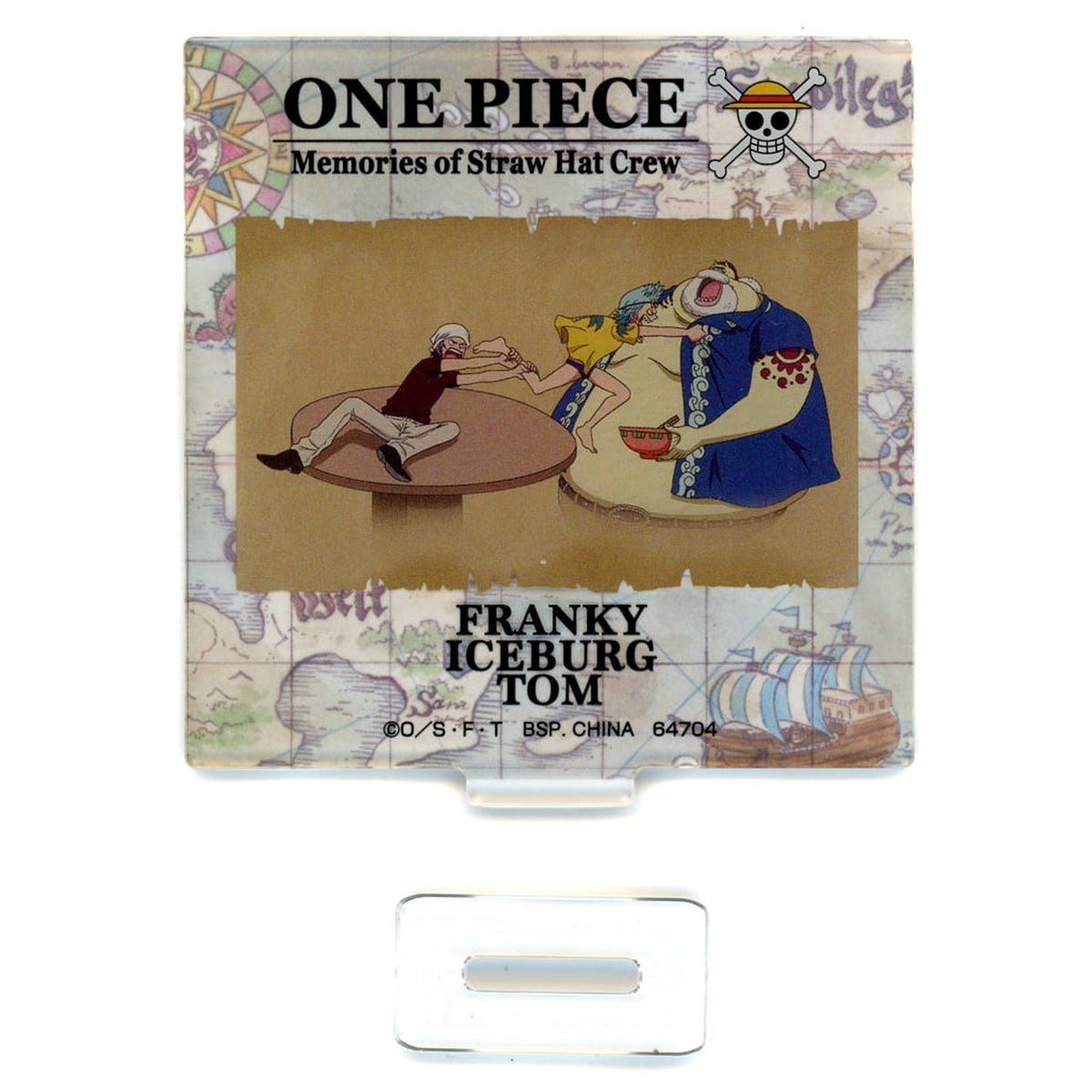 One Piece Franky Iceburg Tom Ichiban Kuji Road to Dawn Adventure’s Journey Acrylic Stand Prize G Acrylic Stands [USED]