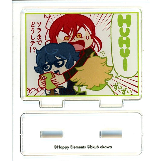 Natsume Sakasaki & Sora Harukawa & Tsumugi Aoba Sora made Doushite Ensemble Stars!! x Ookawa Bukubu Ansanbub Stars!! Trading Acrylic Stand Vol.2 [USED]