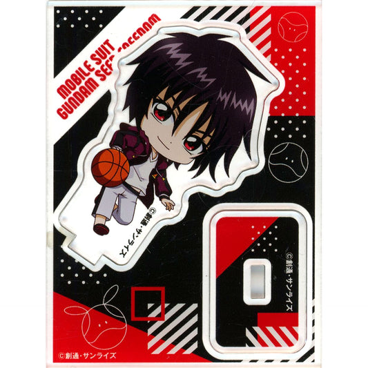 Shinn Asuka Mini Character Mobile Suit Gundam SEED FREEDOM x ROUND1 Trading Acrylic Stand 10 Stores Ltd [USED]