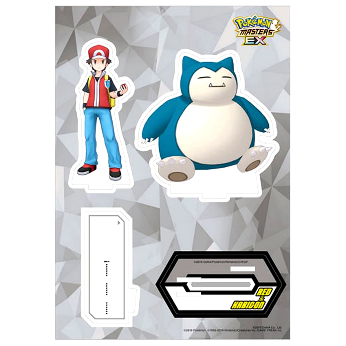 Red and Snorlax Pokemon Masters EX Buddy Quote Acrylic Stand [USED]