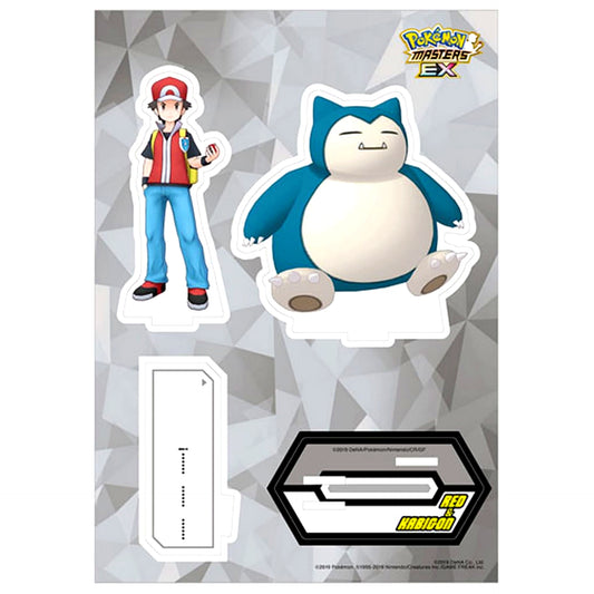 Red and Snorlax Pokemon Masters EX Buddy Quote Acrylic Stand [USED]
