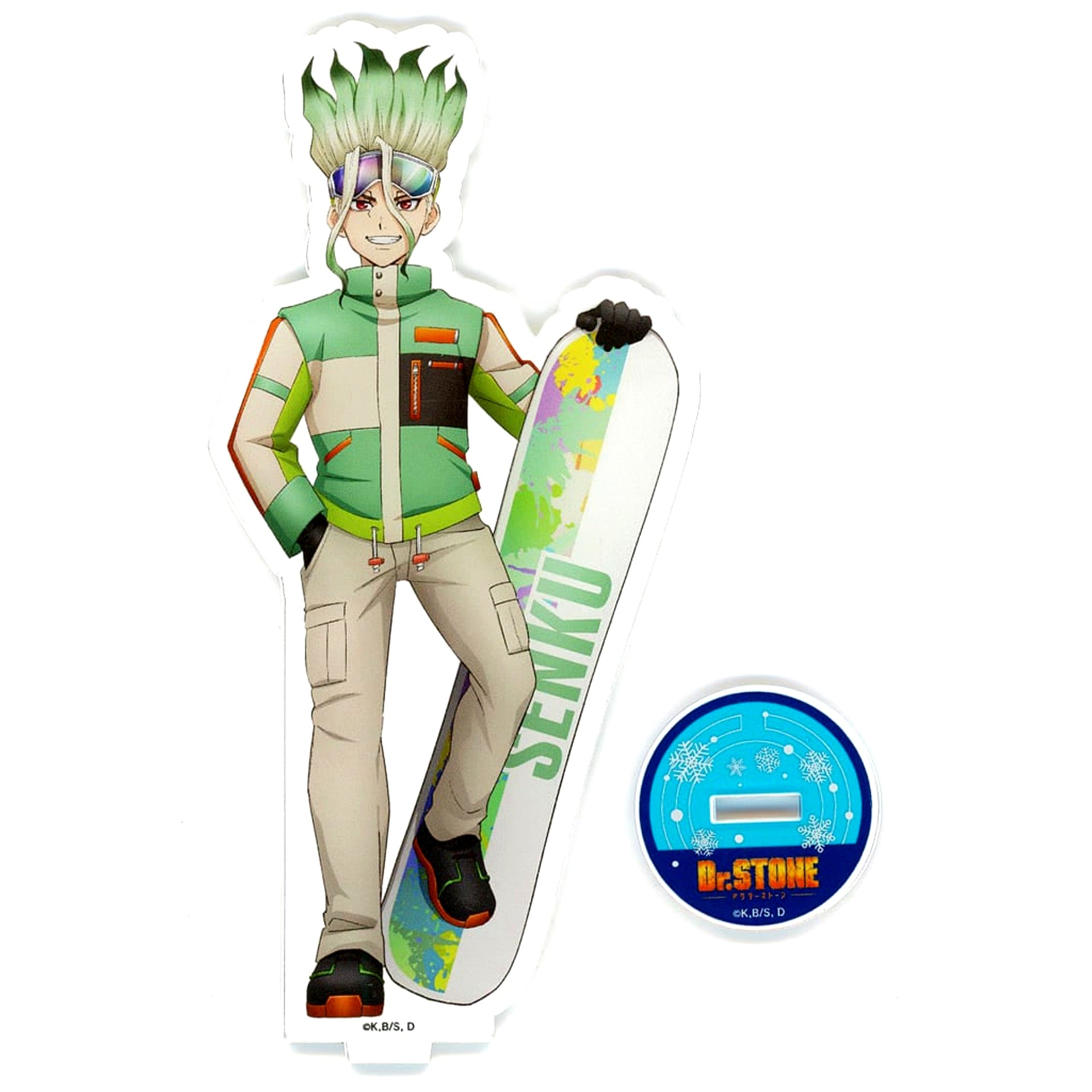 Senku Ishigami Dr.STONE x PRINCESS CAFE POP UP SHOP Newly Drawn Acrylic Stand [USED]