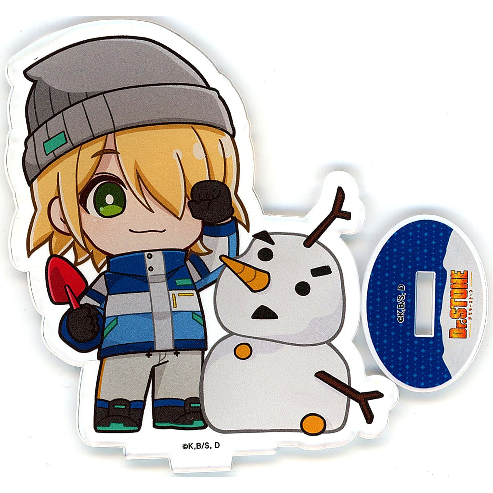 Ginpachi Dr.STONE x PRINCESS CAFE POP UP SHOP Mini Chara Acrylic Stand [USED]