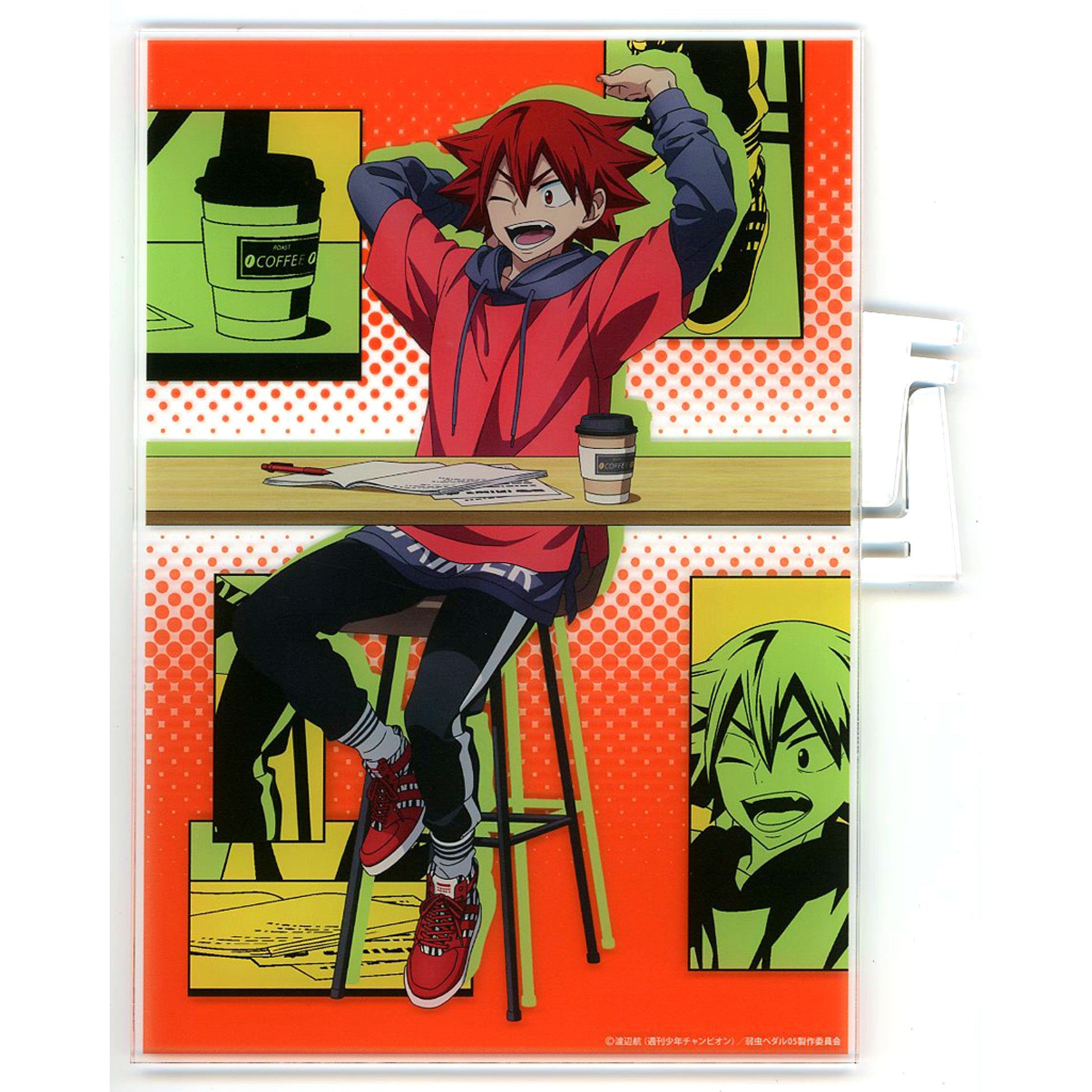 Shokichi Naruko Acrylic Panel New Retro Pop Cafe Yowamushi Pedal LIMIT BREAK [USED]