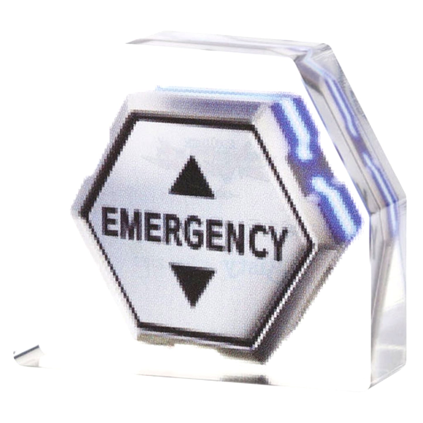 Emergency White x Black Line Evangelion Mini Mini Acrylic Block [USED]