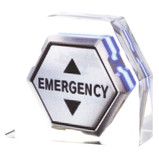 Emergency White x Black Line Evangelion Mini Mini Acrylic Block [USED]