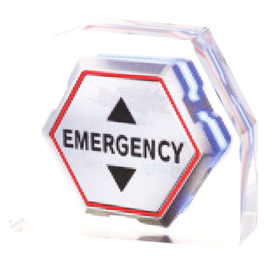 Emergency White x Red Line Evangelion Mini Mini Acrylic Block [USED]