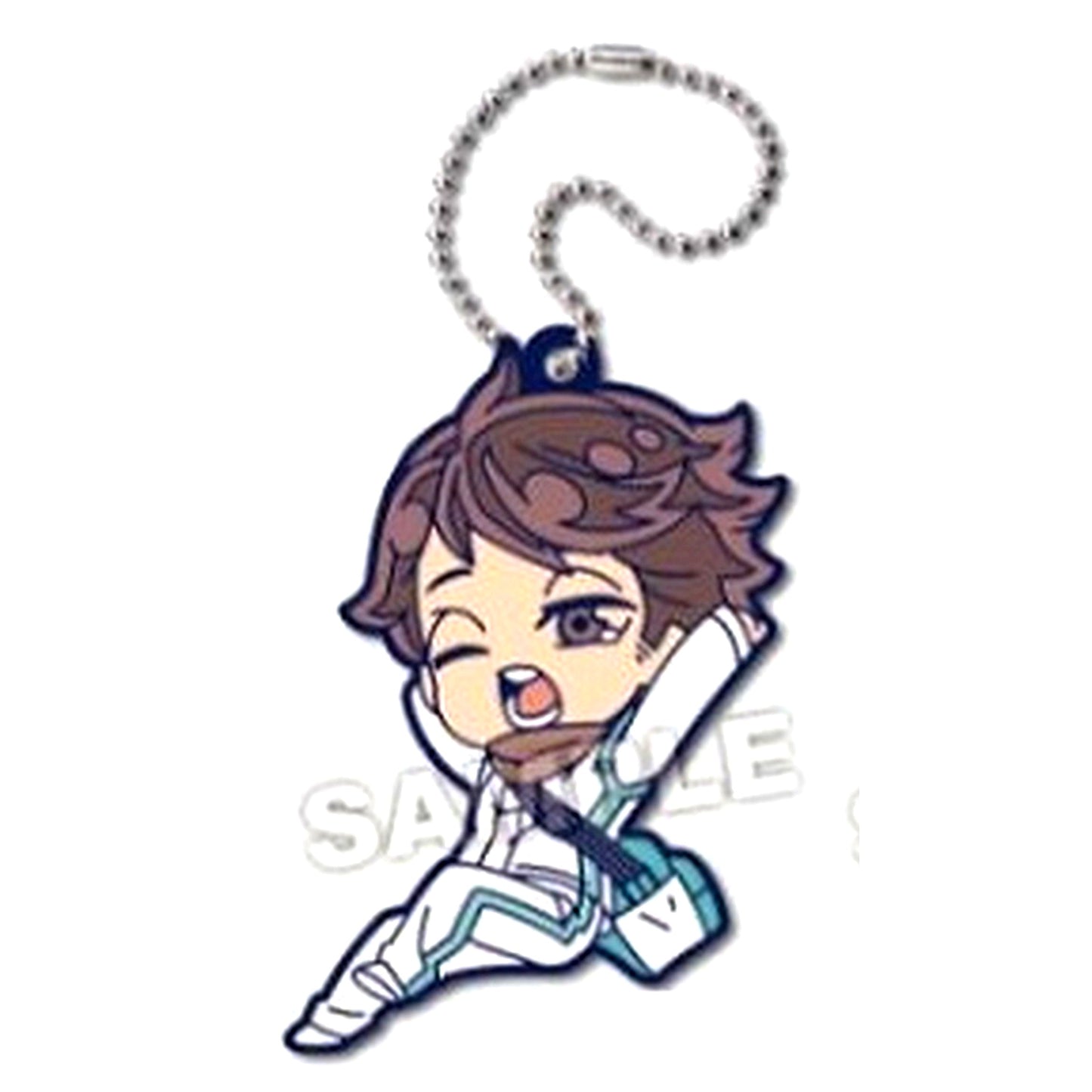 Toru Oikawa Haikyu!! DefoRubber! Plus Morning Training Keychain [USED]