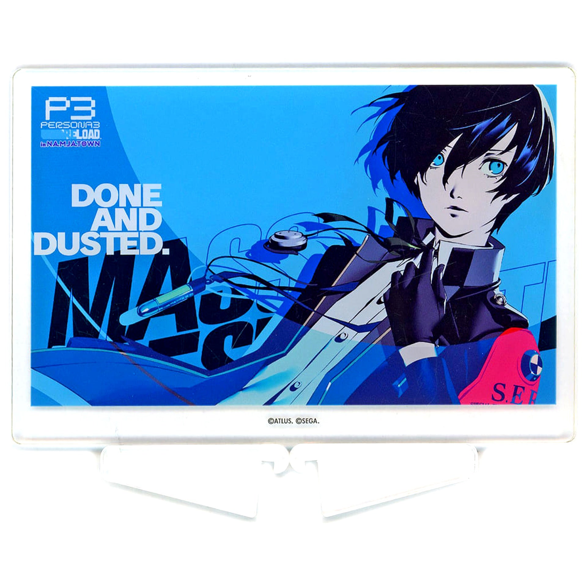 Protagonist Persona 3 Reload Acrylic Board Persona 3 Reload in Namjatown Minigame Now All-Out Attack Chance Prize A [USED]