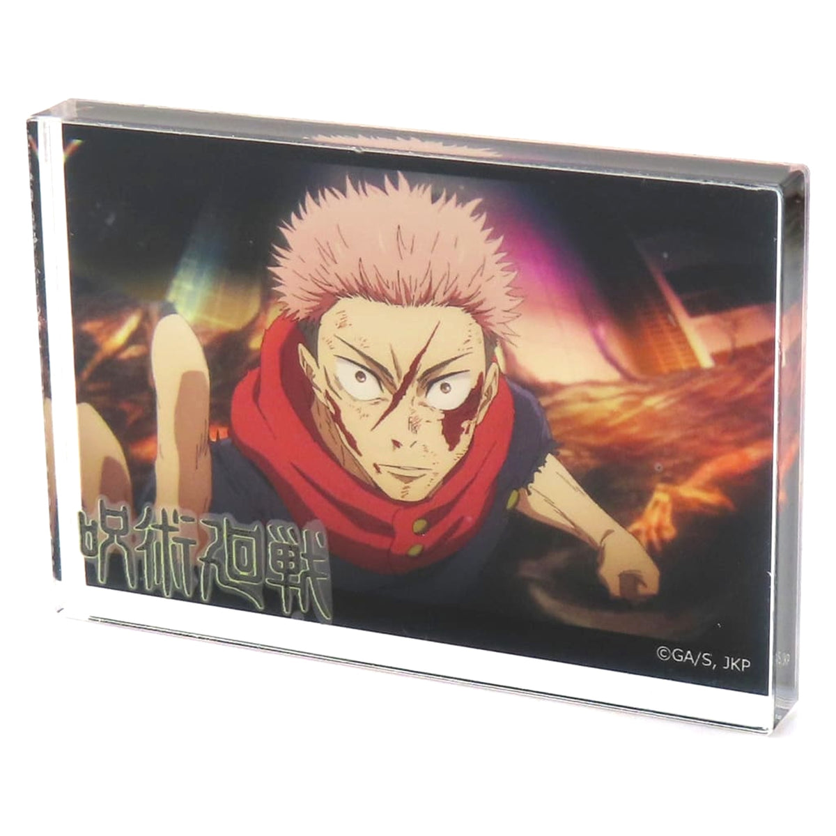 Jujutsu Kaisen Yuji Itadori Acrylic Block (Normal) Jujutsu Kaisen x Daiso / Seria / Can Do Acrylic Stands [USED]