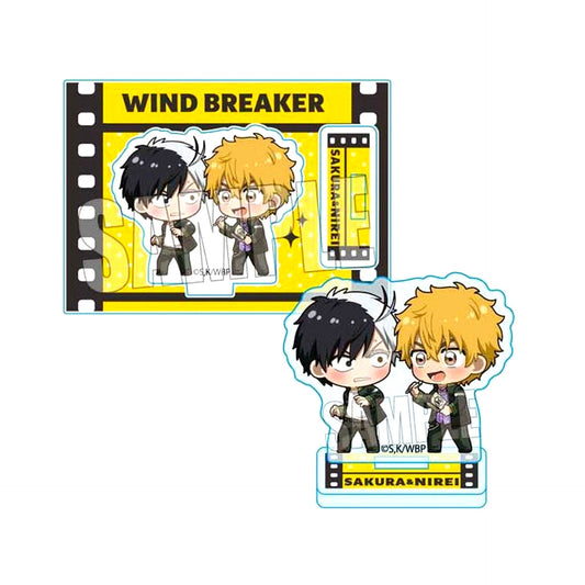 Haruka Sakura and Akihiko Nirei Puchi Memo Mini Stand WIND BREAKER [USED]