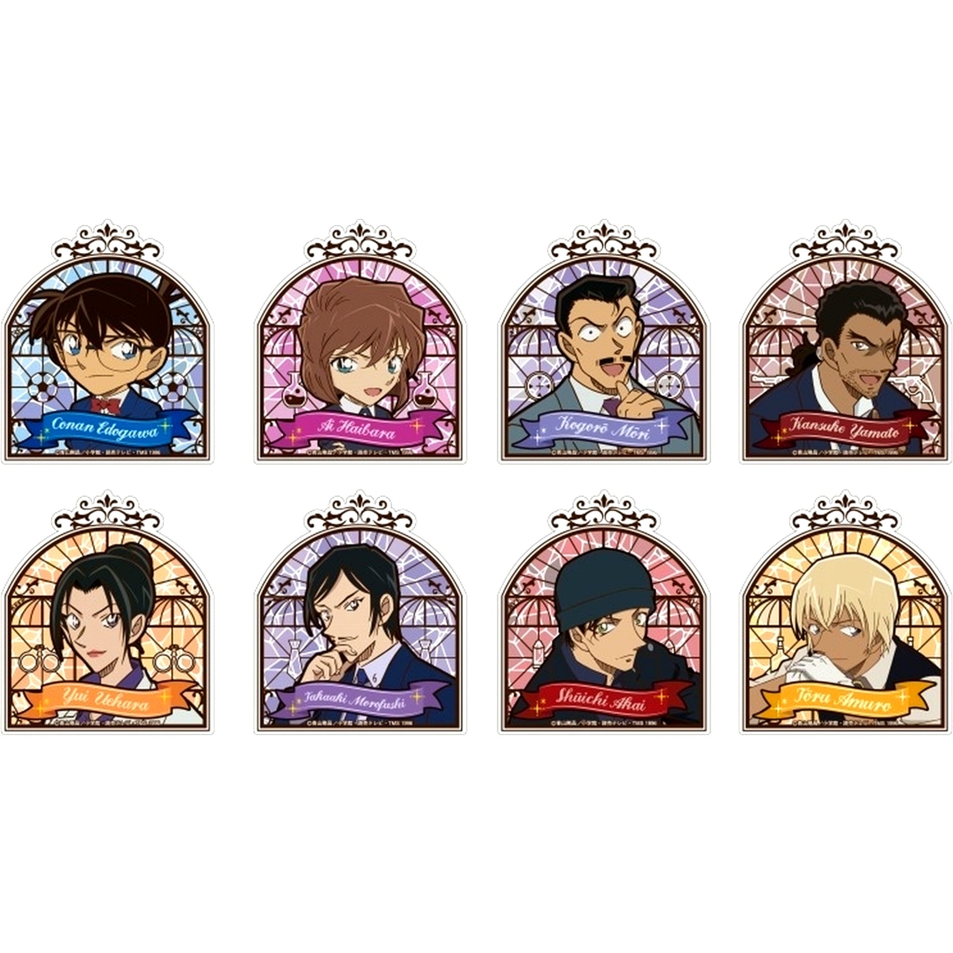 Set of 8 Detective Conan Move Acrylic BC 2 [USED]