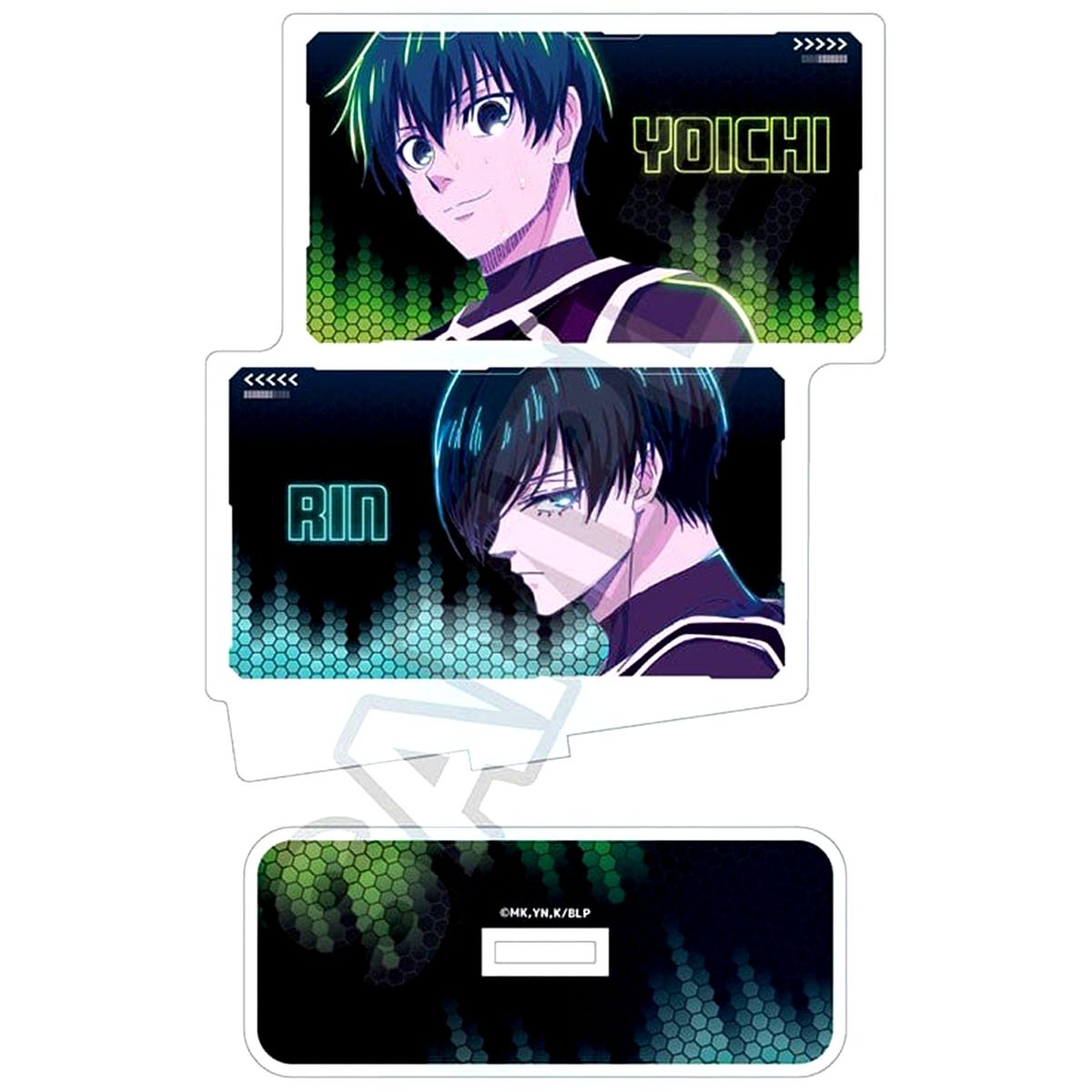 Yoichi Isagi & Rin Itoshi Neon Light Acrylic Stand Blue Lock [USED]