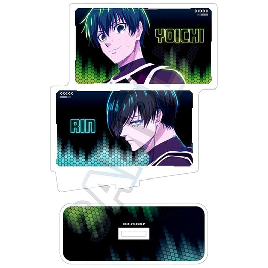 Yoichi Isagi & Rin Itoshi Neon Light Acrylic Stand Blue Lock [USED]