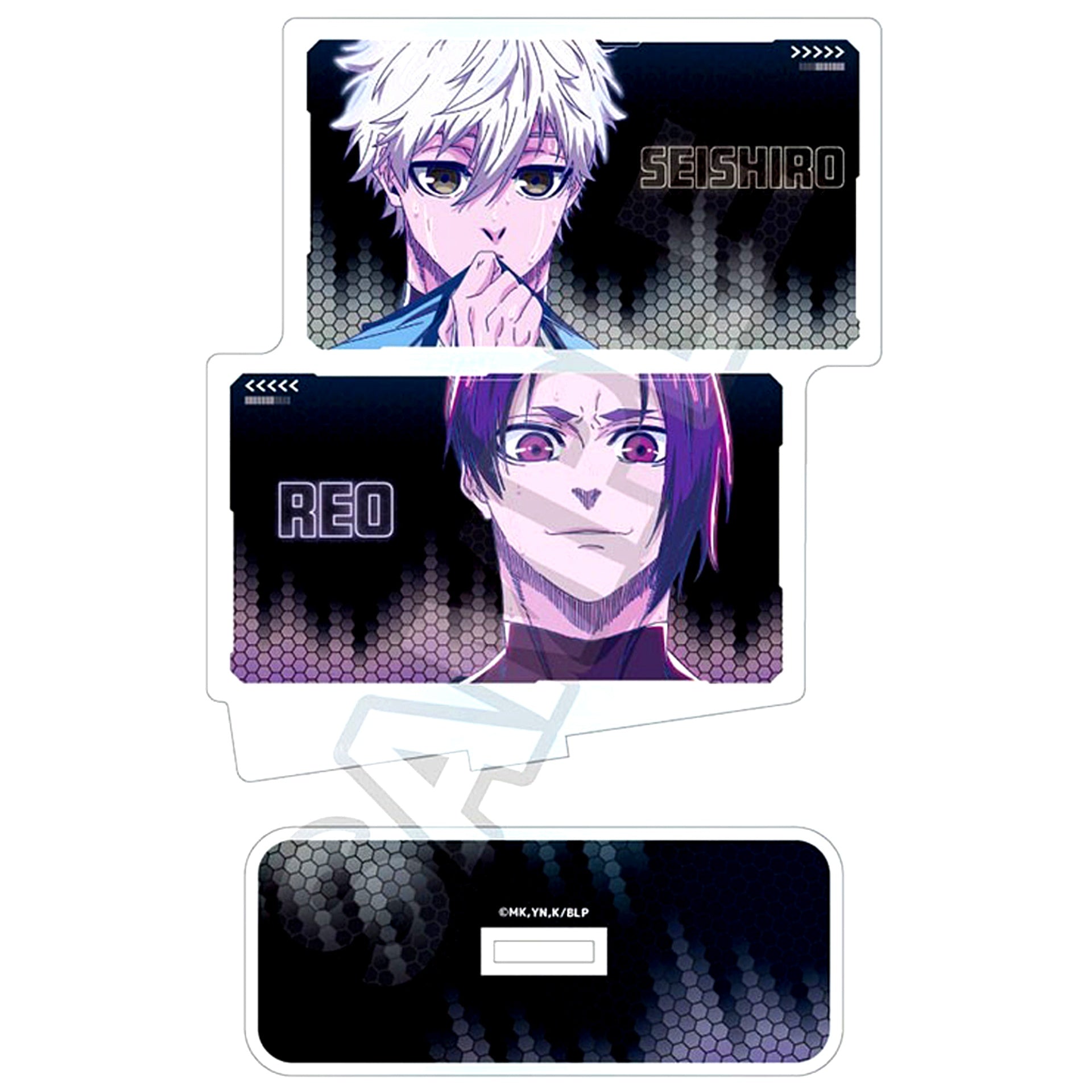 Seishiro Nagi & Reo Mikage Neon Light Acrylic Stand Blue Lock [USED]