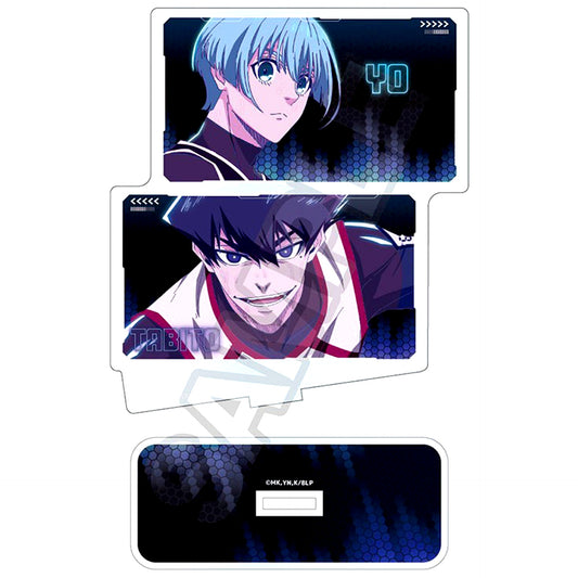 Yo Hiori & Tabito Karasu Blue Lock Neon Light Acrylic Stand [USED]