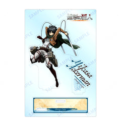 Mikasa Ackerman Attack on Titan BIG Acrylic Stand with Parts 3D Maneuver Gear Ver. [USED]