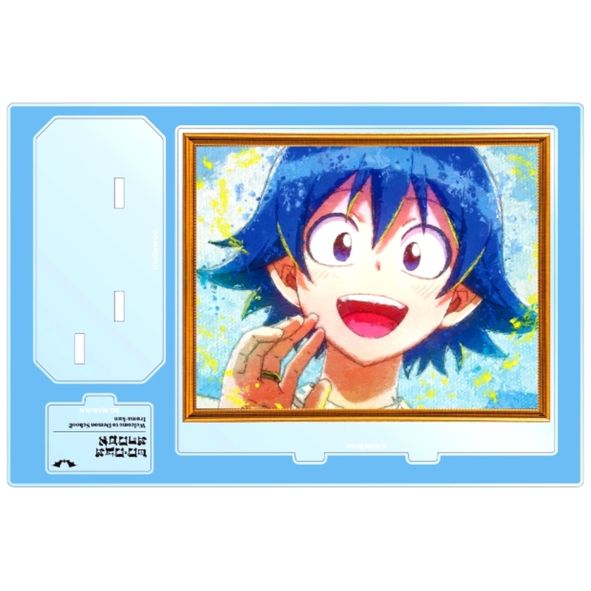 Iruma Suzuki grunge CANVAS BIG Acrylic Stand with Parts Welcome to Demon School! Iruma-kun [USED]