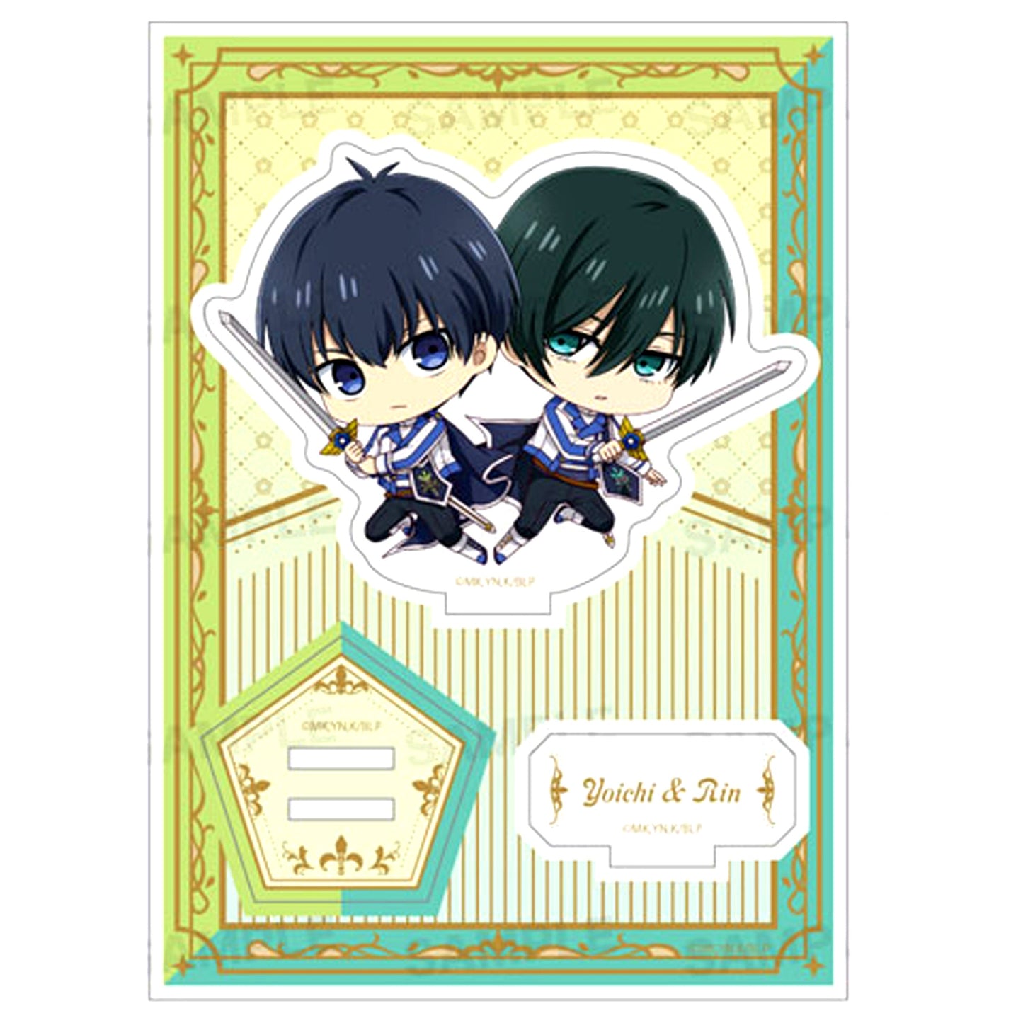 Yoichi Isagi & Rin Itoshi Chara Hoppin! Knight Ver. Acrylic Stand Blue Lock [USED]