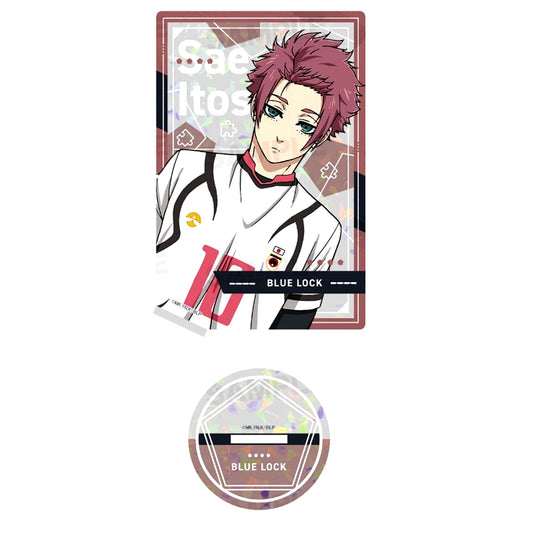 Sae Itoshi Card Type Hologram Acrylic Stand Blue Lock [USED]