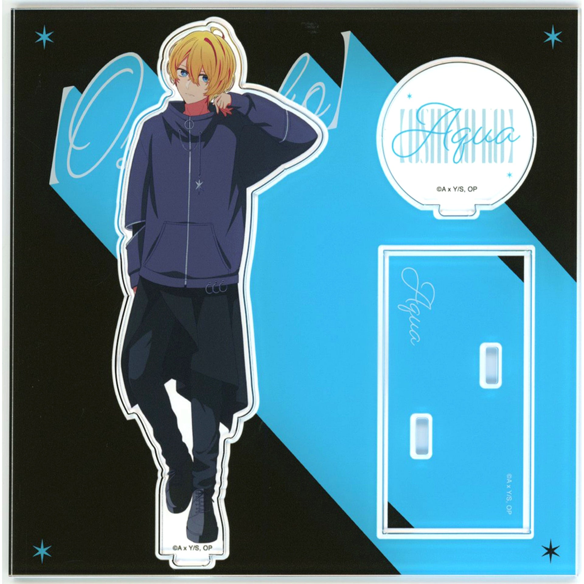 Aqua Hoshino Acrylic Stand Standing Ver. Oshi no Ko POPUP Exhibition Harajuku baseyard tokyo [USED]