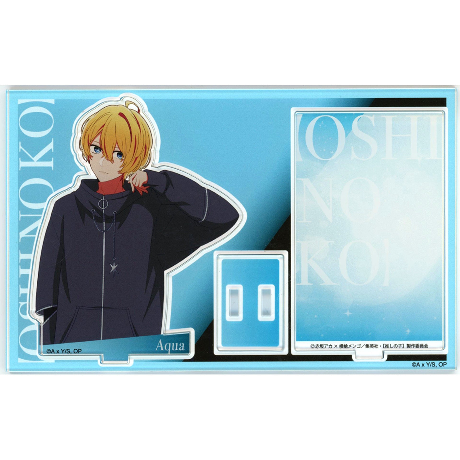 Aqua Hoshino Acrylic Stand Card Design Ver. Oshi no Ko POPUP Exhibition Harajuku baseyard tokyo [USED]