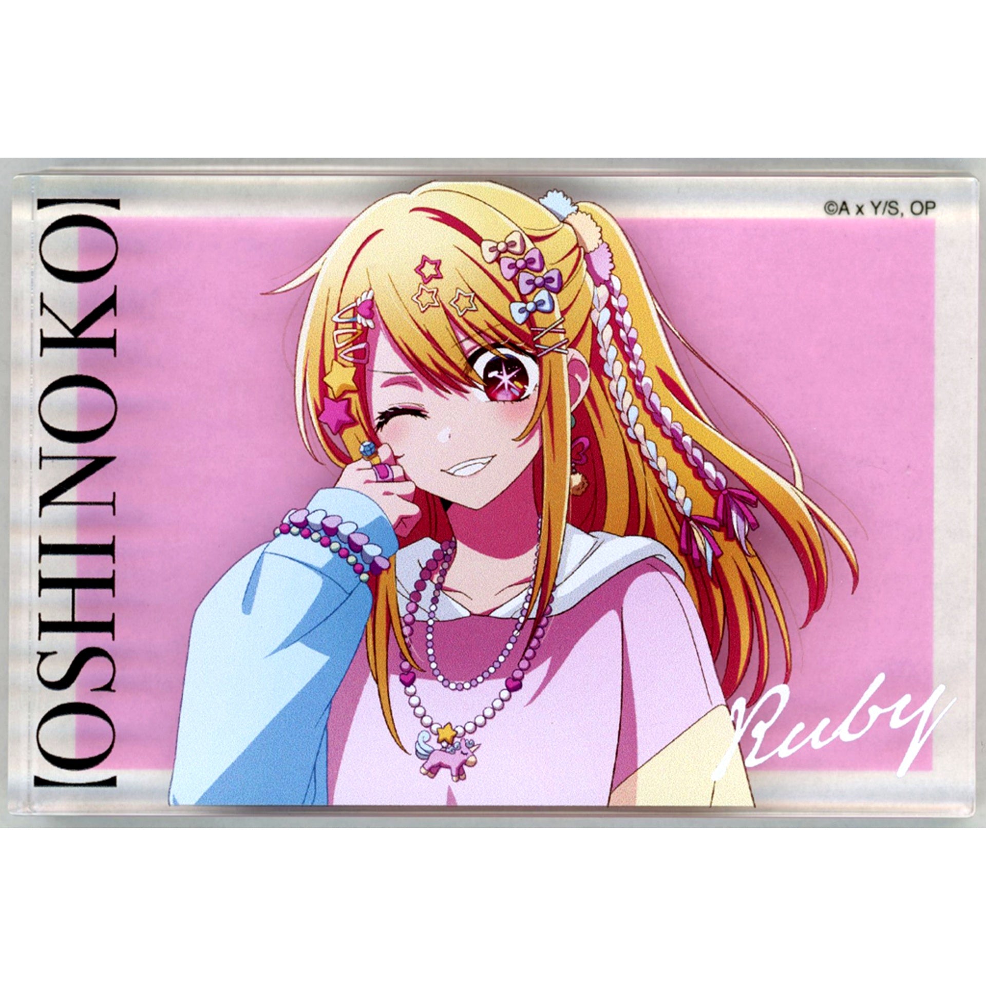 Ruby Hoshino Acrylic Block Oshi no Ko POPUP Exhibition Harajuku baseyard tokyo [USED]