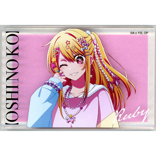 Ruby Hoshino Acrylic Block Oshi no Ko POPUP Exhibition Harajuku baseyard tokyo [USED]