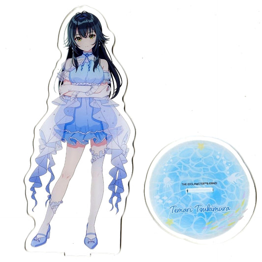 Temari Tsukimura Gakuen Idolmaster BIG Acrylic Stand Sunshine Aquarium Limited [USED]