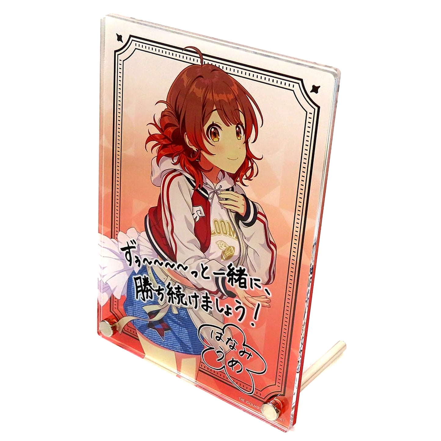 Ume Hanami Gakuen Idolmaster Official Autograph & Message Panel DEBUT LIVE Hajime TOUR [USED]