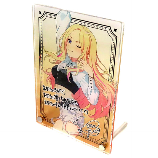 Sena Juo Gakuen Idolmaster Official Autograph & Message Panel DEBUT LIVE Hajime TOUR [USED]