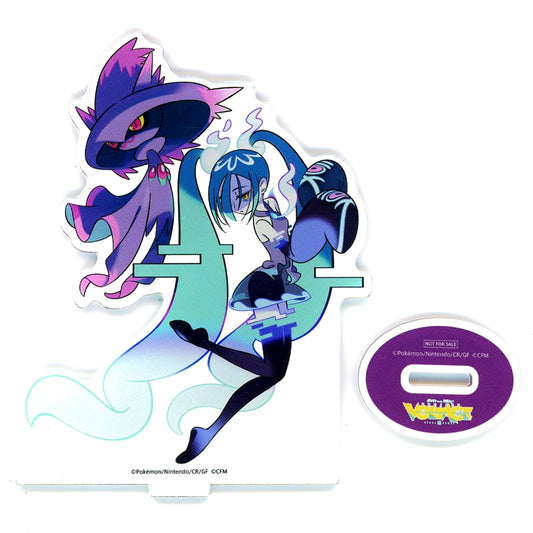 Hatsune Miku and Mismagius Pokemon 18 Types Acrylic Stand CD Pokemon feat. Hatsune Miku Project VOLTAGE 18 Types/Songs Collection Animate Early Preorder Bonus Ghost Ver. [USED]