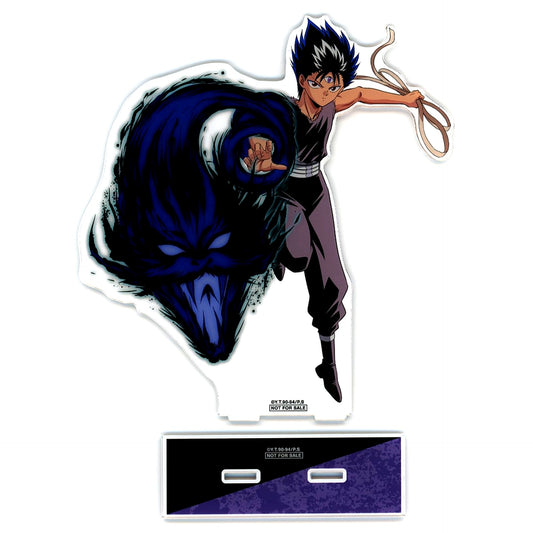 Hiei Oversized Acrylic Stand Yu Yu Hakusho Illustration Special Move Ver. Ichigeki Collection Button Prize [USED]