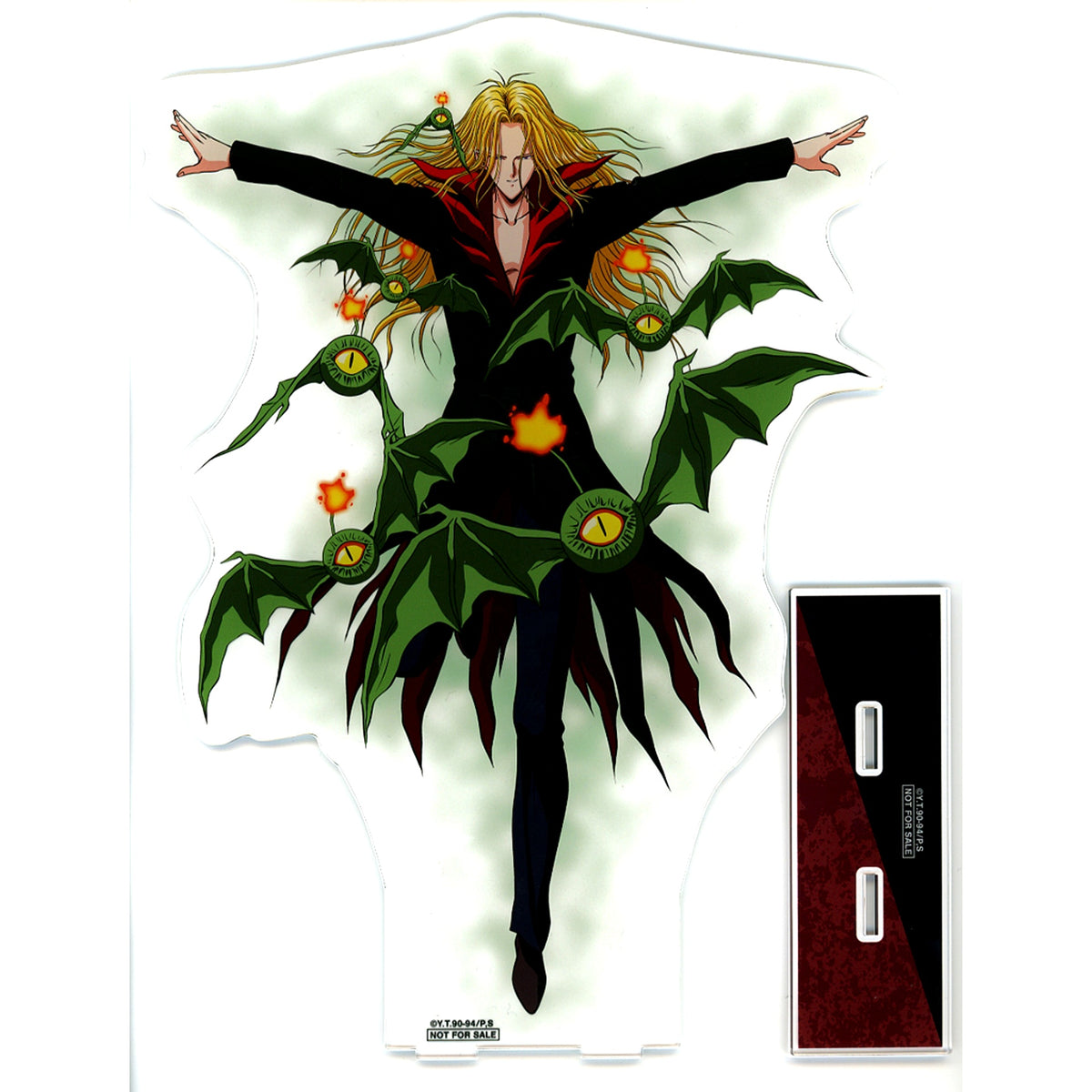 Karasu Yu Yu Hakusho Extra Large Acrylic Stand Illustration Finishing Move Ver. Winning Prize from Ataritsuki Ichigeki Collection Button [USED]