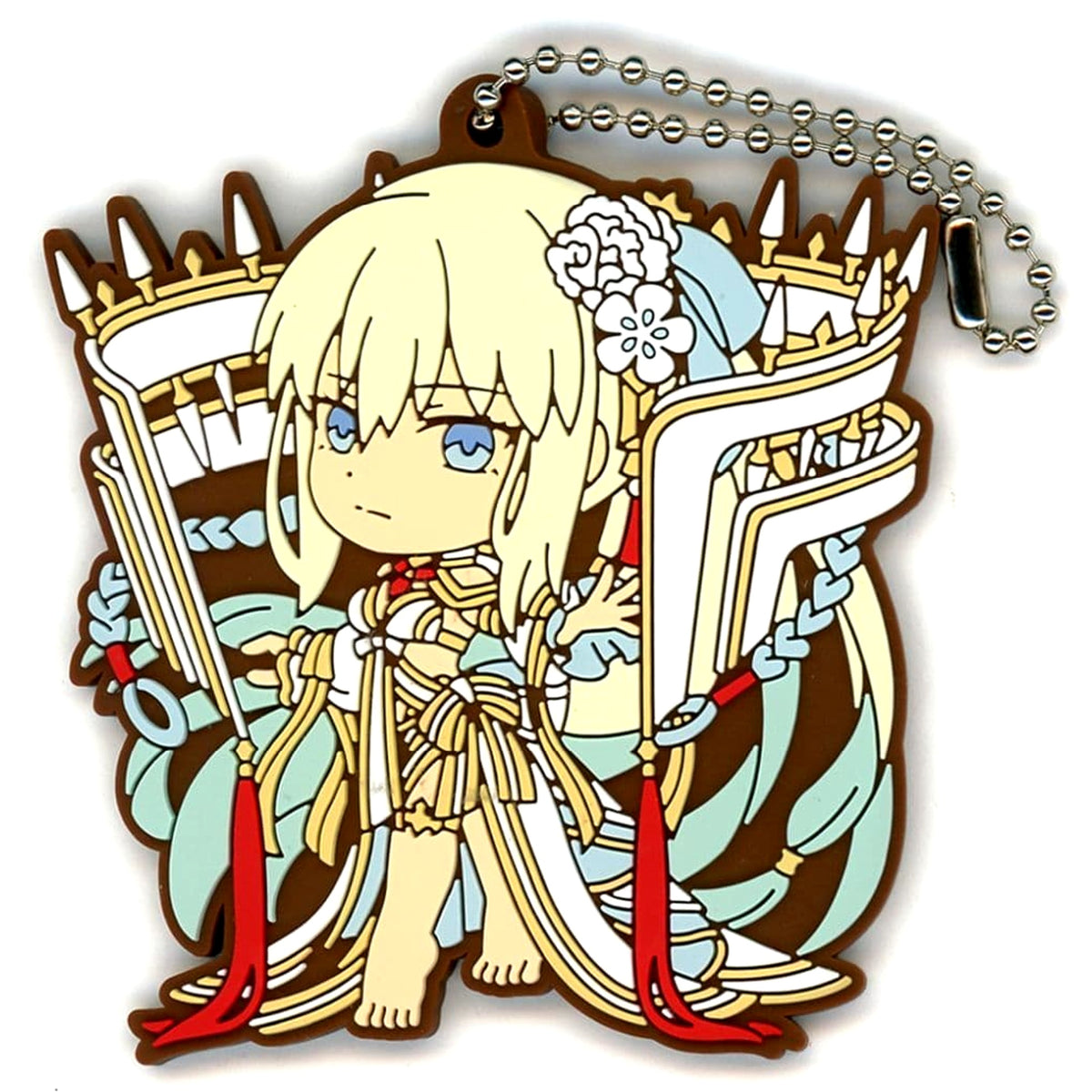 Fate/Grand Order Caster/Beach Queen Morgan Ichiban Kuji The Return of Servant Summer Festival!! Rubber Charm Kyunchara Illustrations Prize J Charm [USED]