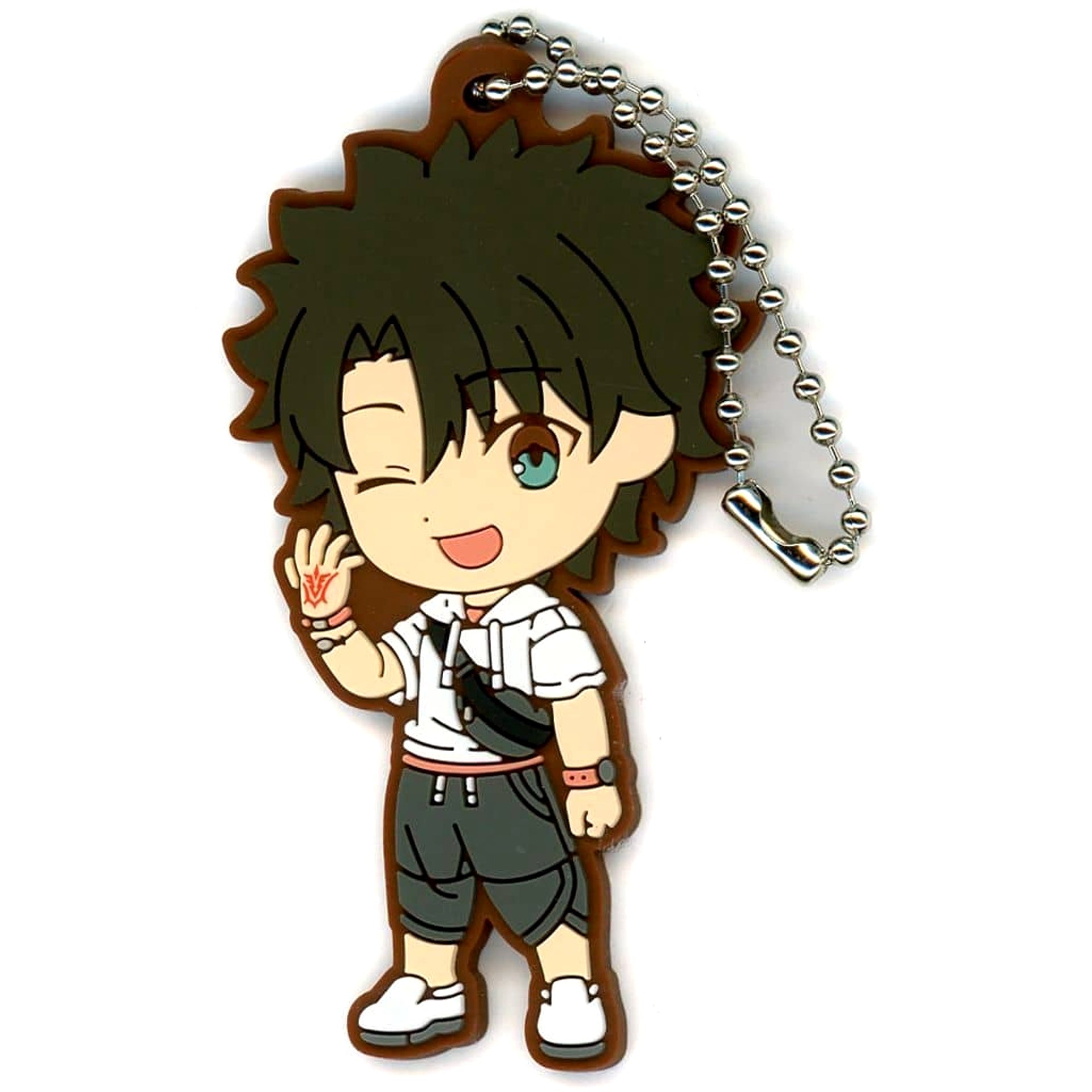 Fate/Grand Order Ritsuka Fujimaru Man Ichiban Kuji The Return of Servant Summer Festival!! Rubber Charm Kyunchara Illustrations Prize J [USED]