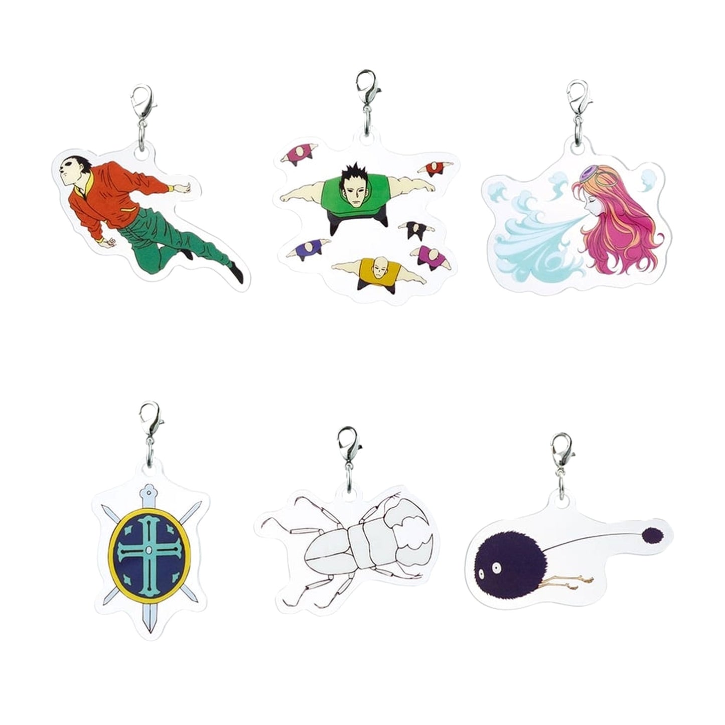 Hunter x Hunter Marimochi & Others All 6 Types Set Ichiban Kuji Greed Island G.I. Acrylic Charm Prize H [USED]