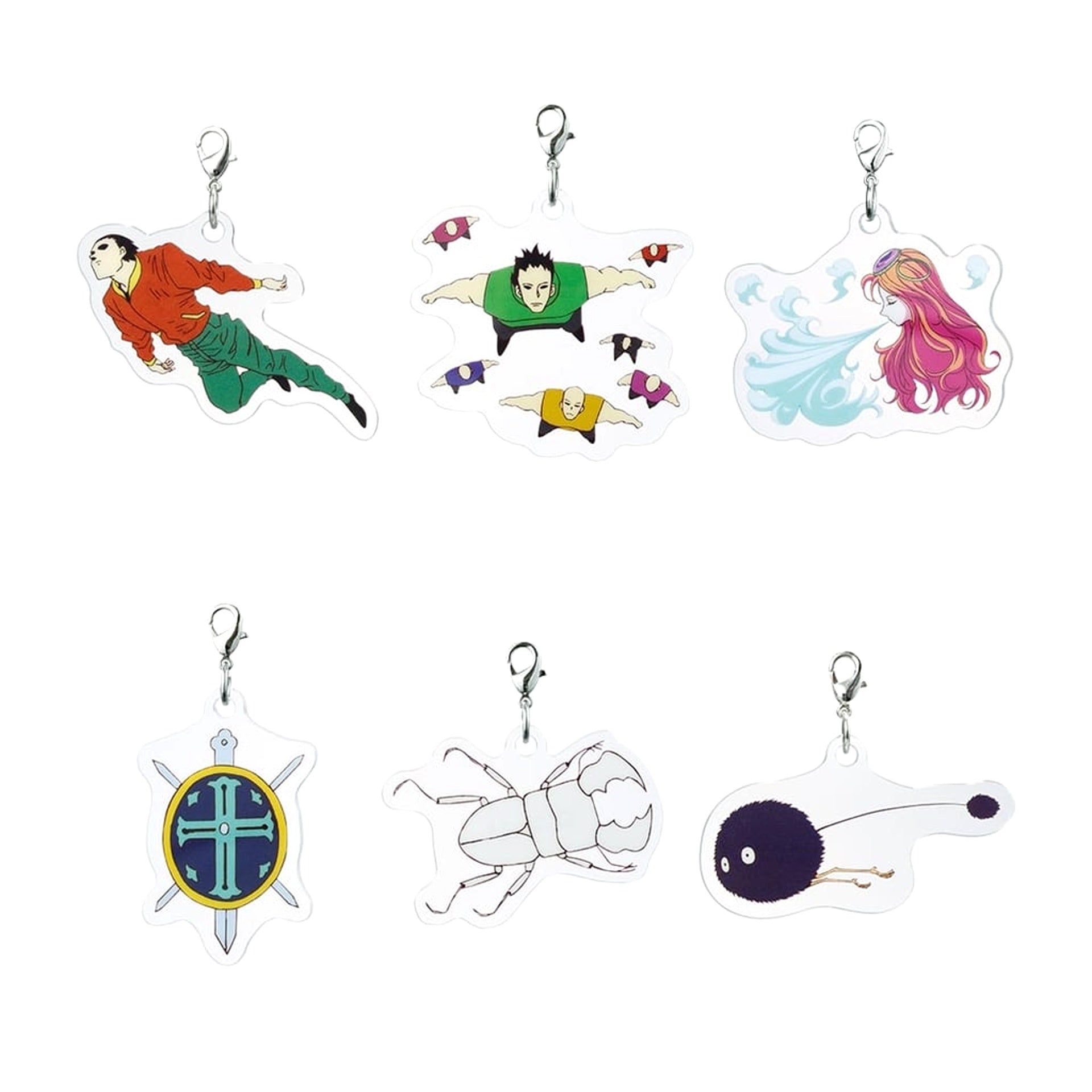 Hunter x Hunter Marimochi & Others All 6 Types Set Ichiban Kuji Greed Island G.I. Acrylic Charm Prize H [USED]