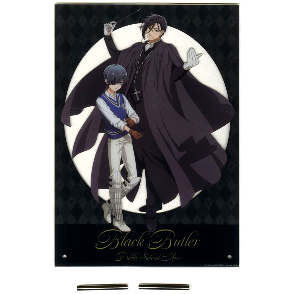 Sebastian Michaelis & Ciel Phantomhive Last Prize Clear Board Kuji Luck Black Butler Public School Arc [USED]